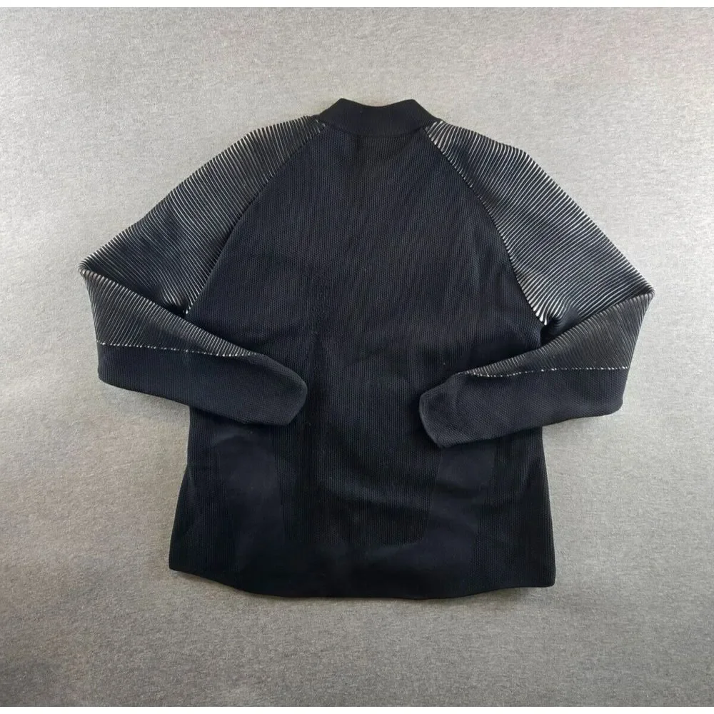 Nike Women's Dynamic Reveal Tech Fleece Jacket Ribbed Black 828292 010 Sz M RARE